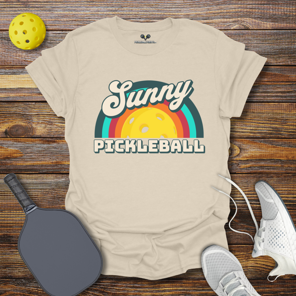 Sunny Pickleball Retro T-Shirt