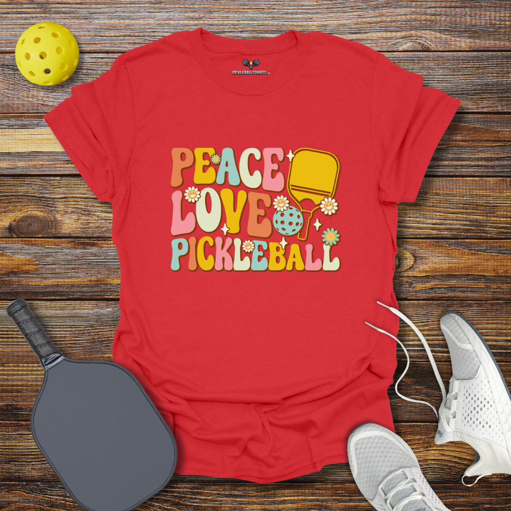 Peace Love Pickleball T-Shirt