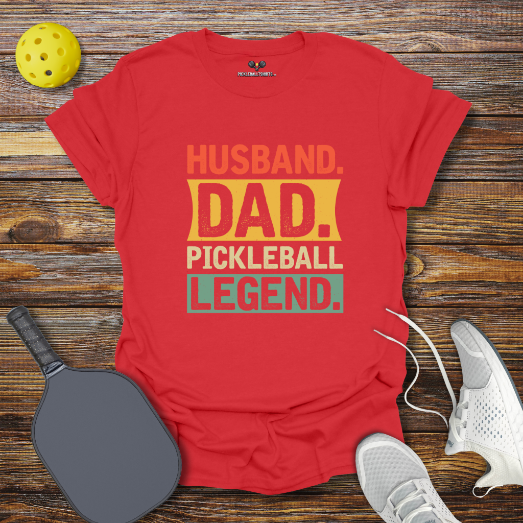 Husband Dad Pickleball Legend T-Shirt