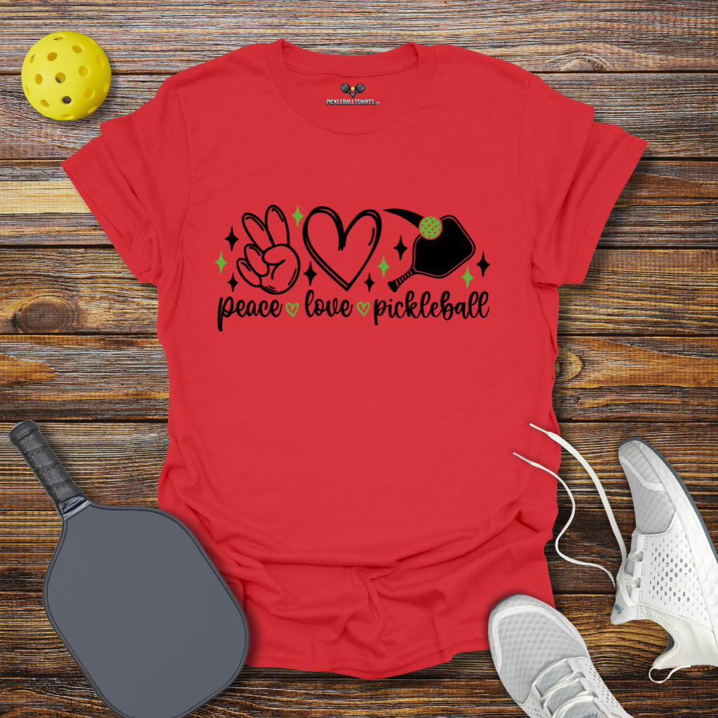 Peace Love Pickleball T-Shirt