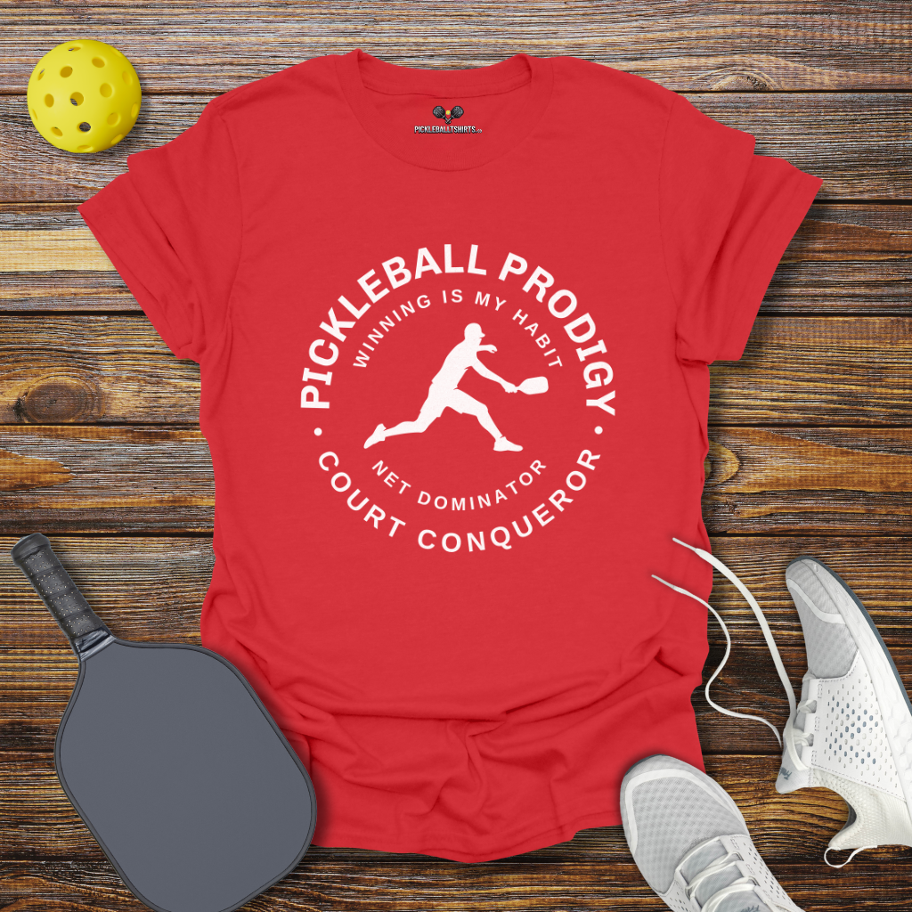 Pickleball Prodigy Court Conqueror for Him T-Shirt