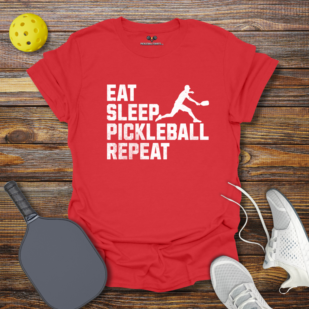 Eat Sleep Pickleball Repeat T-Shirt