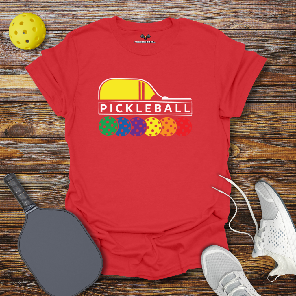 Pickleball Colored Balls T-Shirt