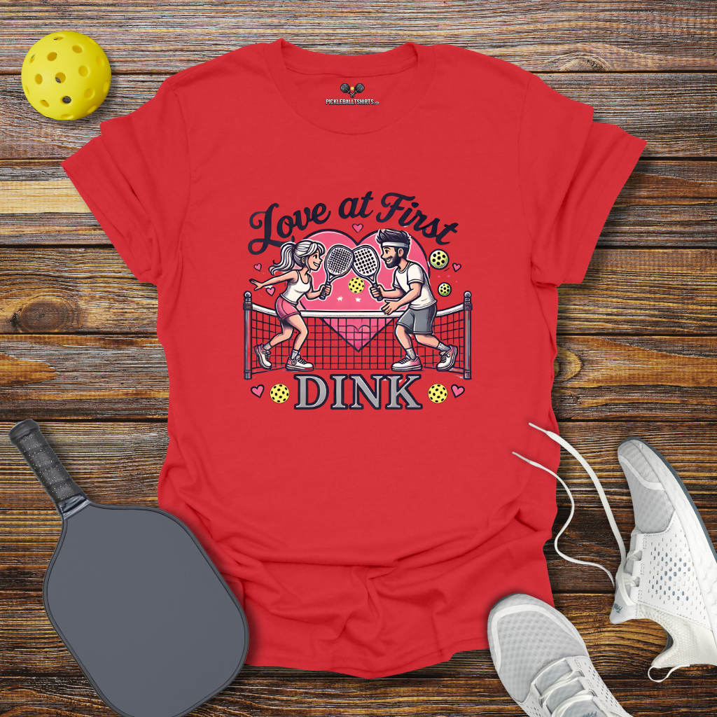 Love at First Dink Valentine T-Shirt