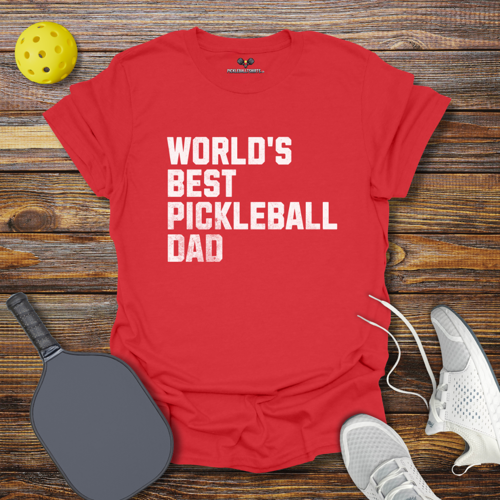 World's Best Pickleball Dad T-Shirt