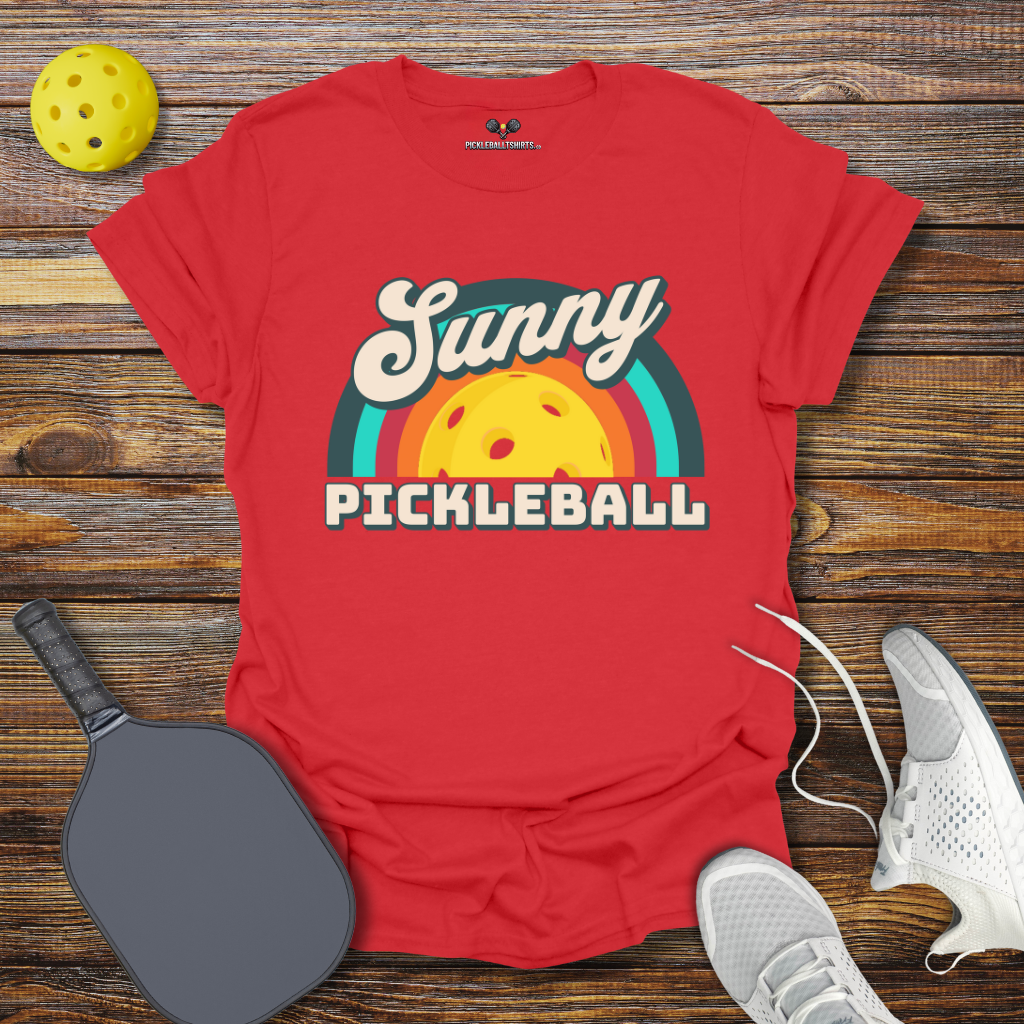 Sunny Pickleball Retro T-Shirt