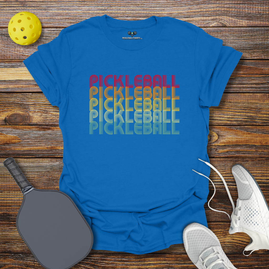 Pickleball Retro Colored T-Shirt