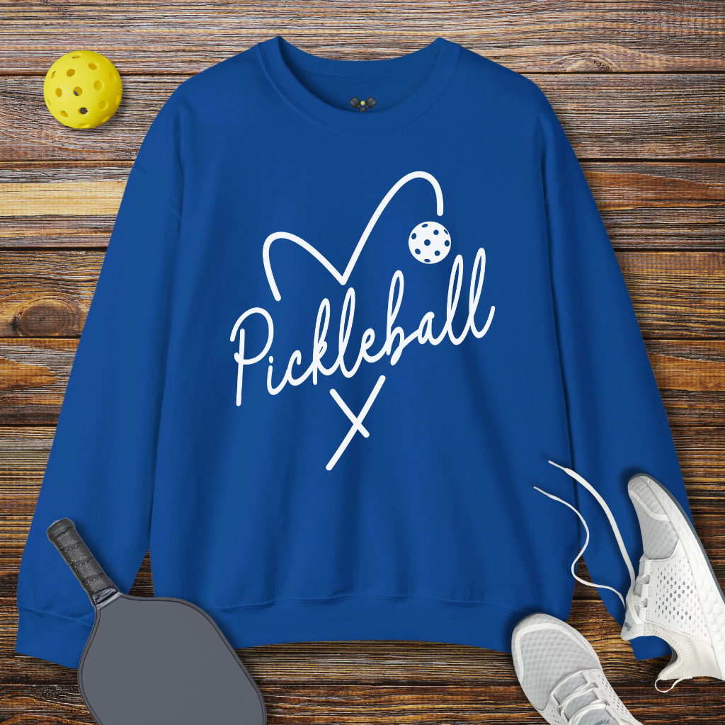 Pickleball Heart Sweatshirt