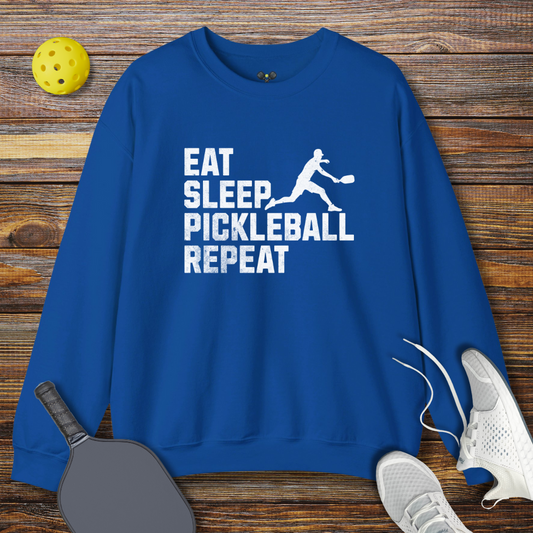 Eat Sleep Pickleball Repeat Sweatshirt