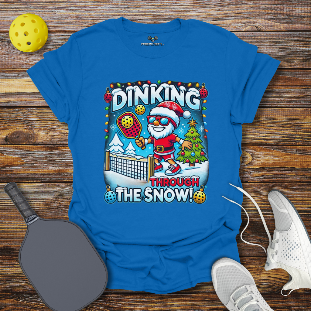 Dinking Through the Snow Christmas T-Shirt