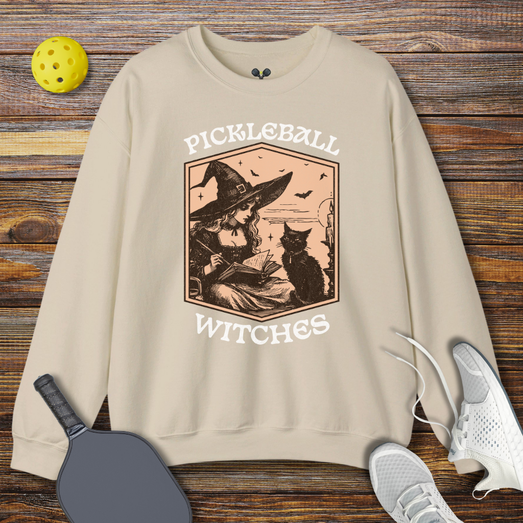 Pickleball Witches Halloween Sweatshirt