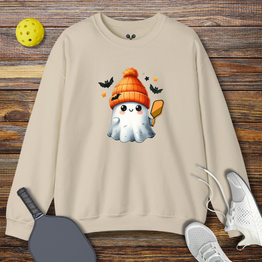 Halloween Pickleballer Ghost Sweatshirt