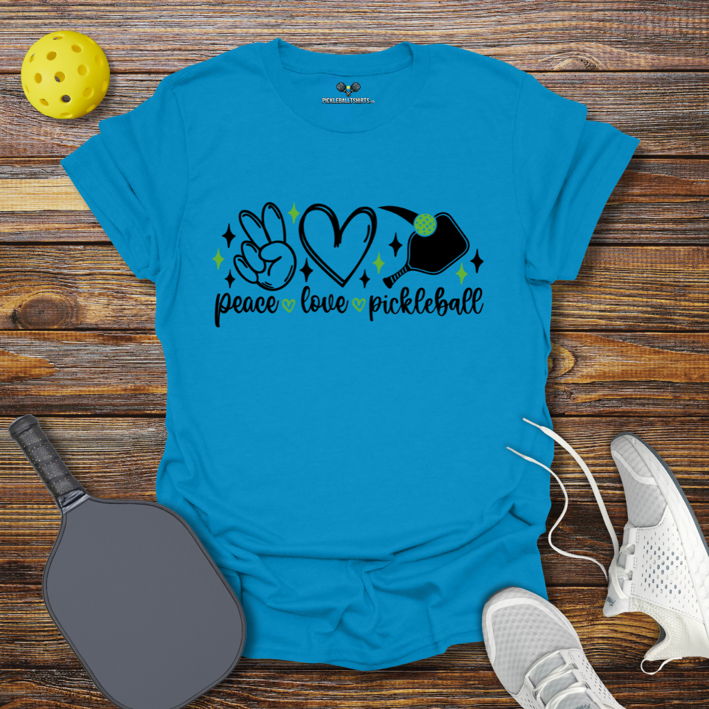 Peace Love Pickleball T-Shirt
