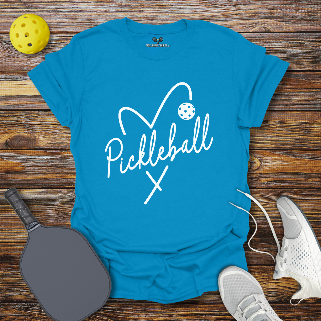 Pickleball Heart T-Shirt