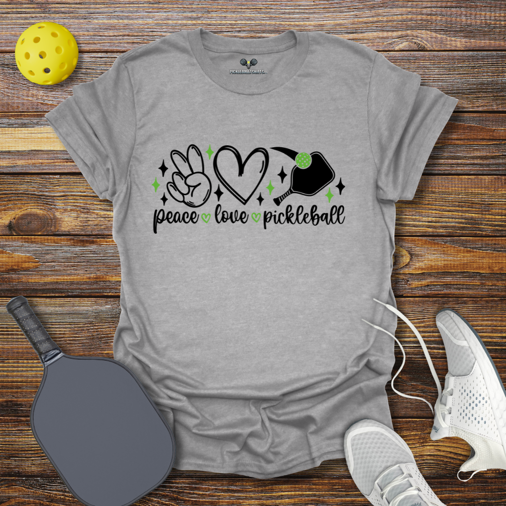 Peace Love Pickleball T-Shirt
