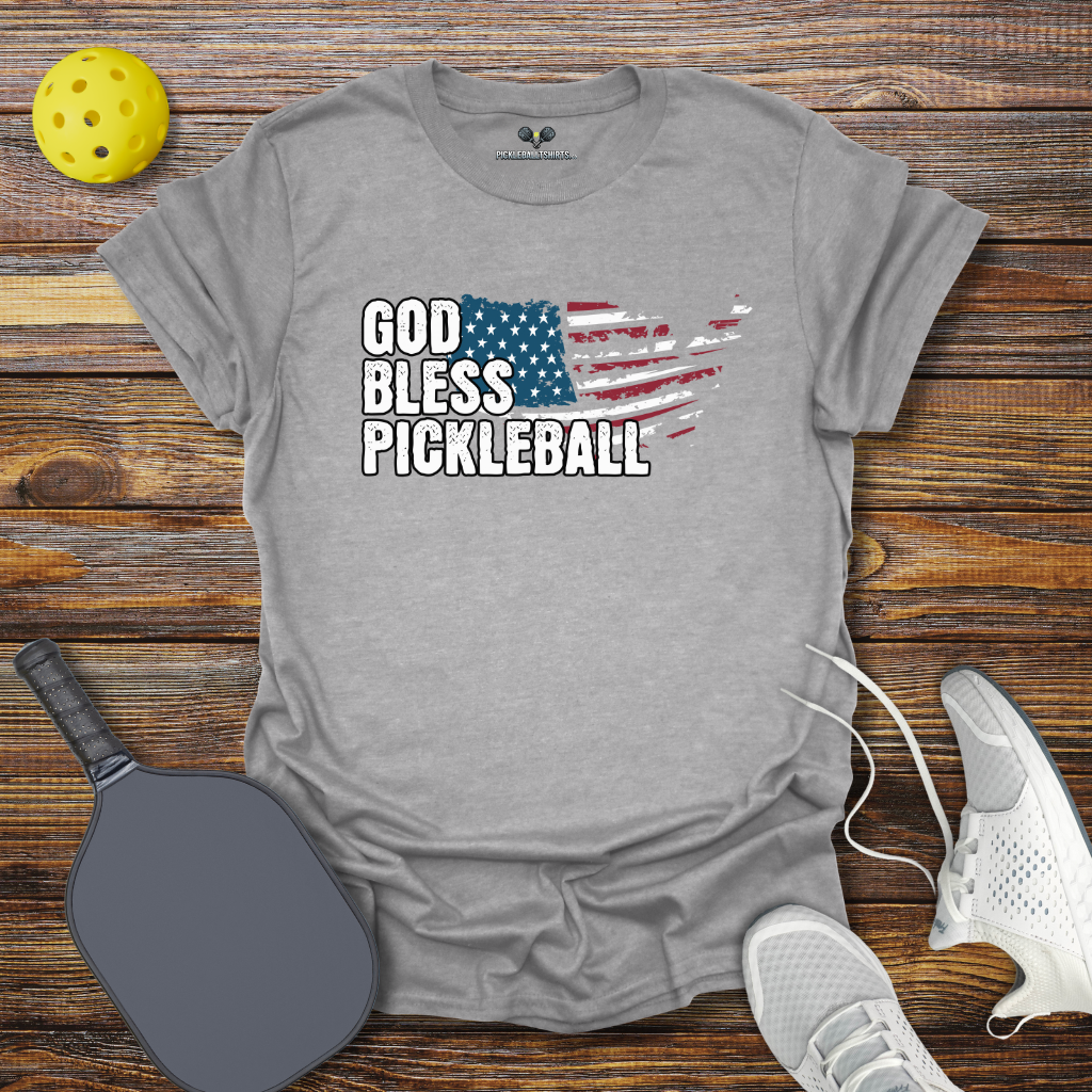 God Bless Pickleball T-Shirt