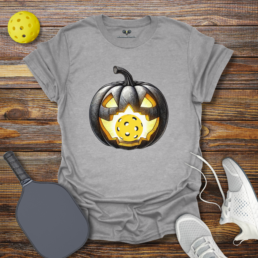 Pumpkin Pickleball Halloween T-Shirt