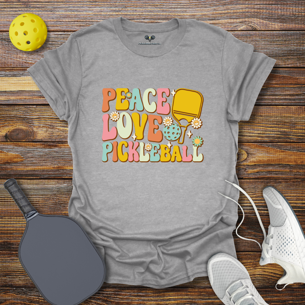 Peace Love Pickleball T-Shirt