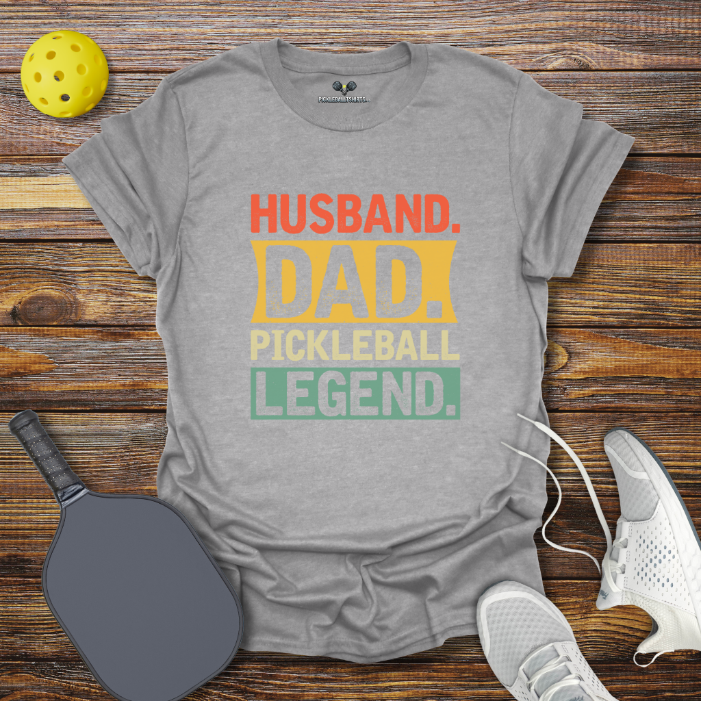 Husband Dad Pickleball Legend T-Shirt