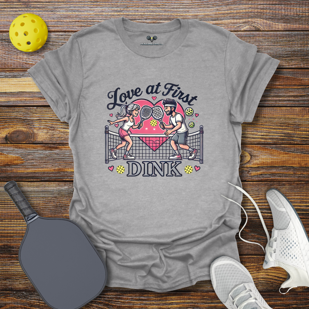 Love at First Dink Valentine T-Shirt