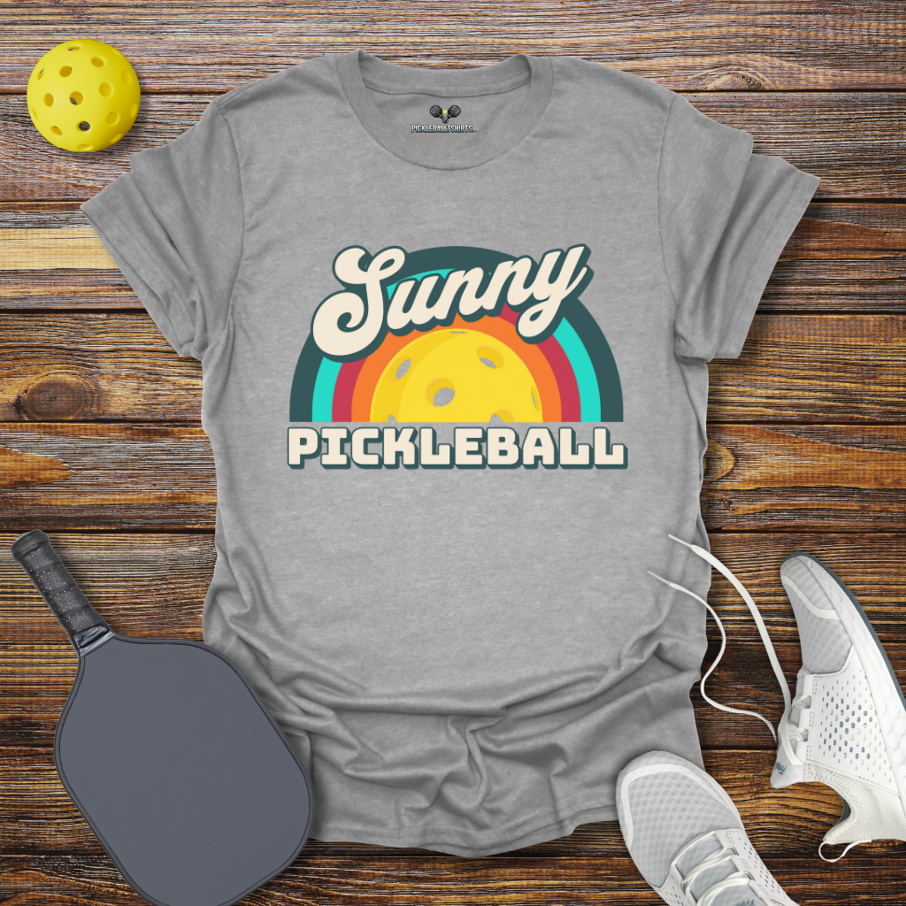 Sunny Pickleball Retro T-Shirt