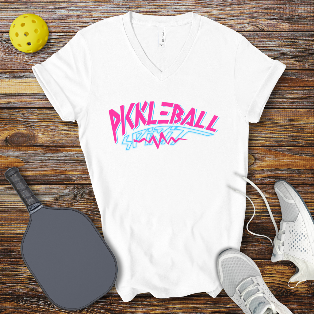 Pickleball Spirit V-Neck T-shirt