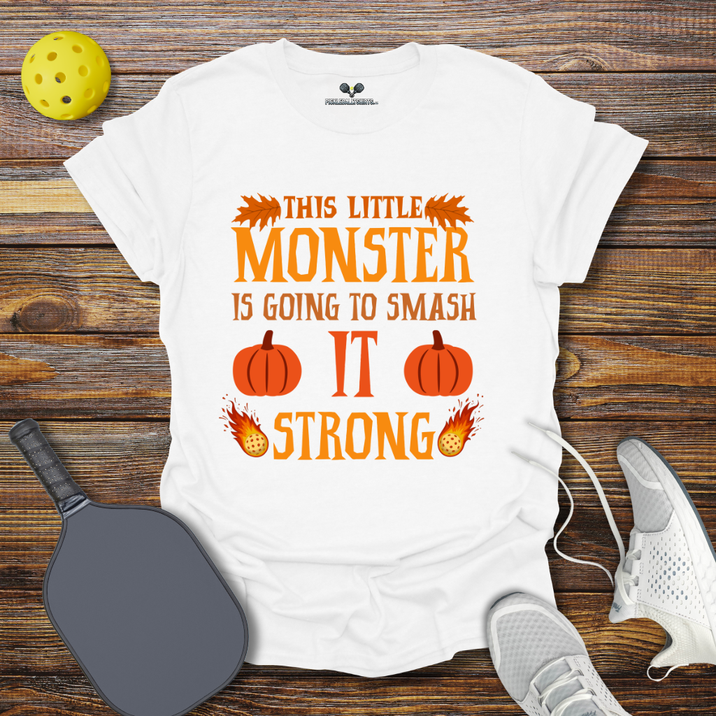 This Little Monster is Going to Smash it Strong Halloween T-Shirt