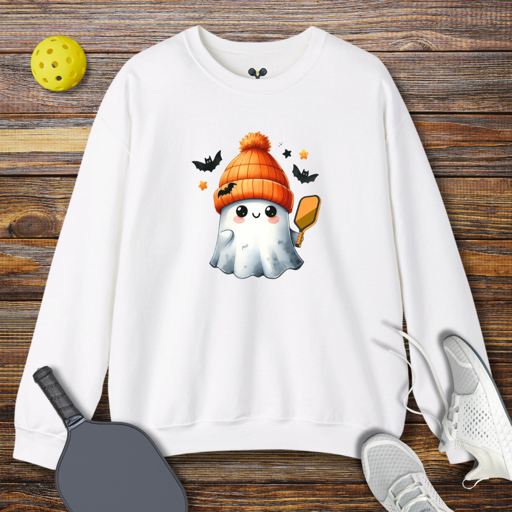 Halloween Pickleballer Ghost Sweatshirt